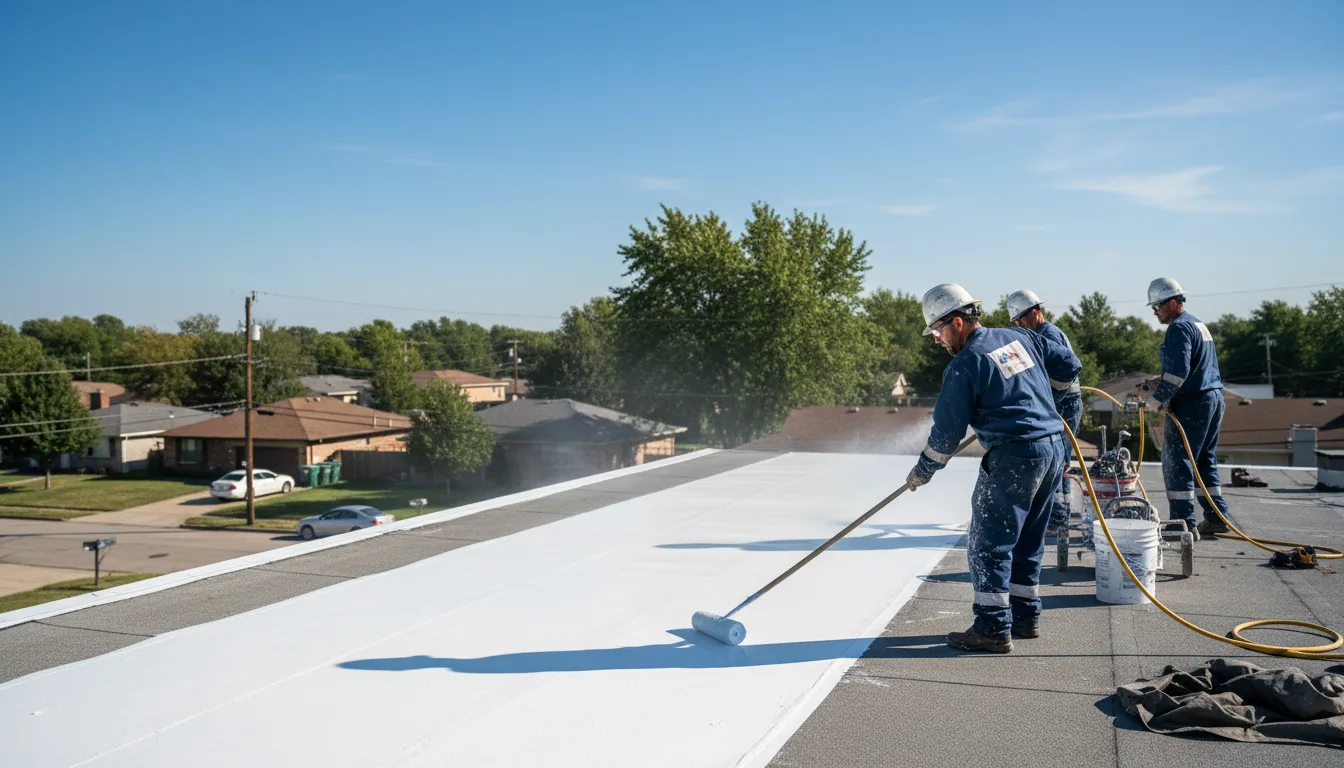 Commercial roof coating in Moscow, IA near me
